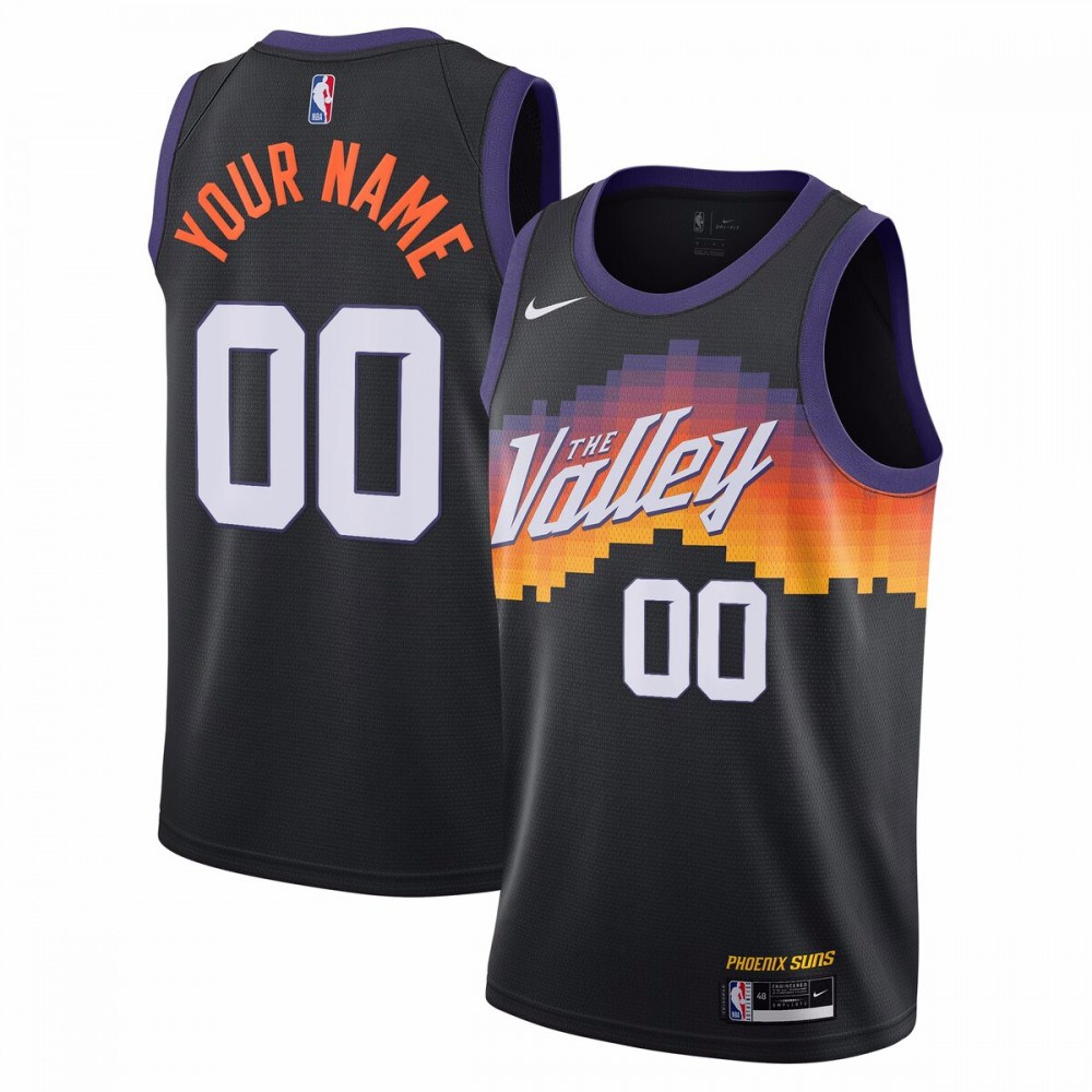 Phoenix Suns Unisex 2020/21 Custom Swingman Jersey - Black - City Edition-Pro Kit Vault | Brand New 26/27 Sports Jerseys
